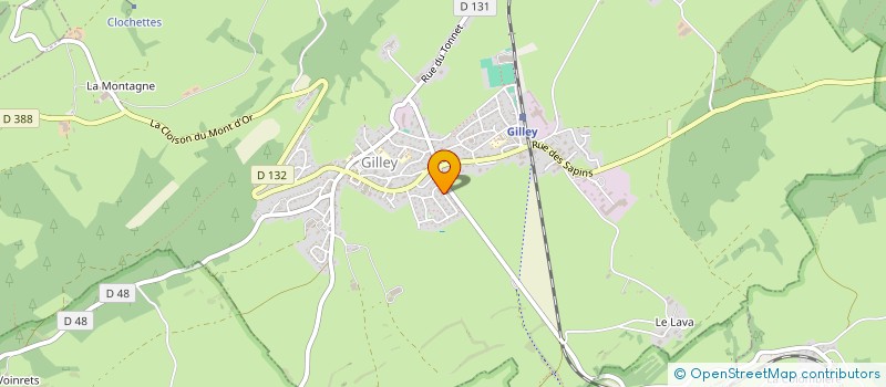 localisation de l'entreprise CAFE JEUX  GILLEY