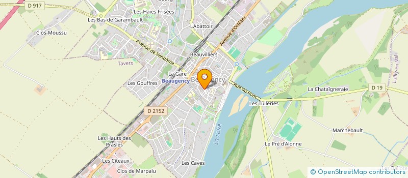 localisation de l'entreprise CAFE JO à BEAUGENCY