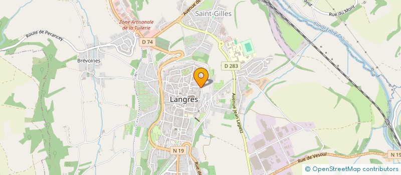 localisation de l'entreprise CAFE LA CREMAILLERE SARL à LANGRES