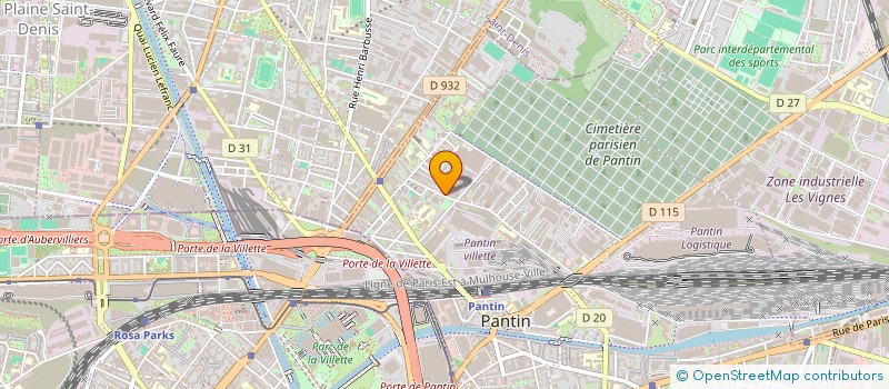 localisation de l'entreprise CAFE LA NUIT  PANTIN