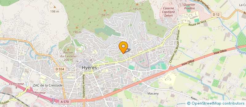 localisation de l'entreprise CAFE LA POTIERE à HYERES