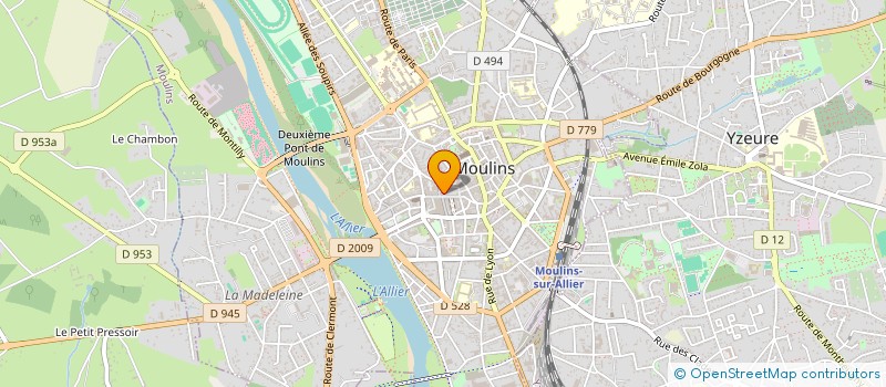 localisation de l'entreprise CAFE LE COMMERCE à MOULINS