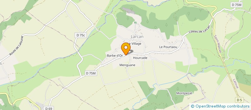 localisation de l'entreprise CAFE LE COMMINGEOIS  LARCAN