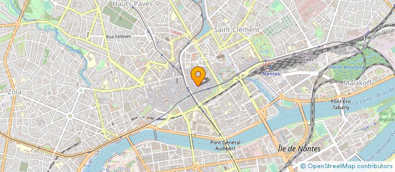 localisation de l'entreprise CAFE LE RABELAIS à NANTES