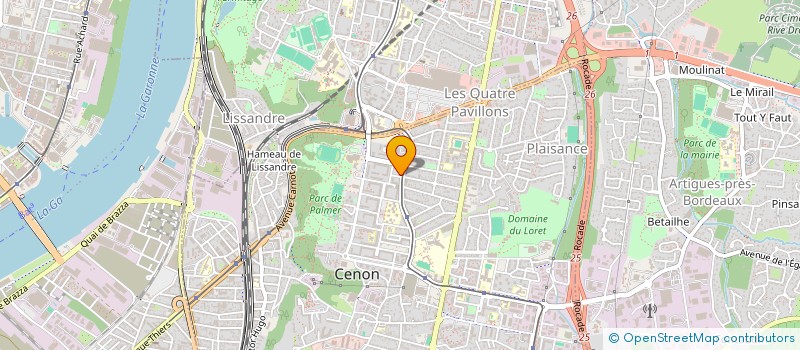 localisation de l'entreprise CAFE LIBERTE à CENON