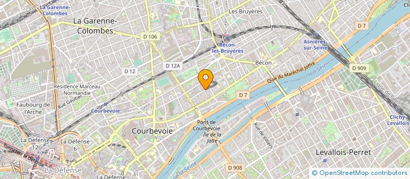 localisation de l'entreprise CAFE LINE EXPRESS à COURBEVOIE