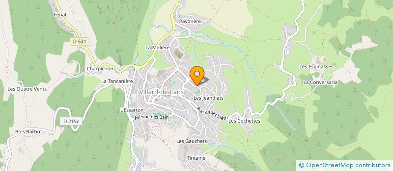 localisation de l'entreprise CAFE LUNE BLEUE  VILLARD-DE-LANS