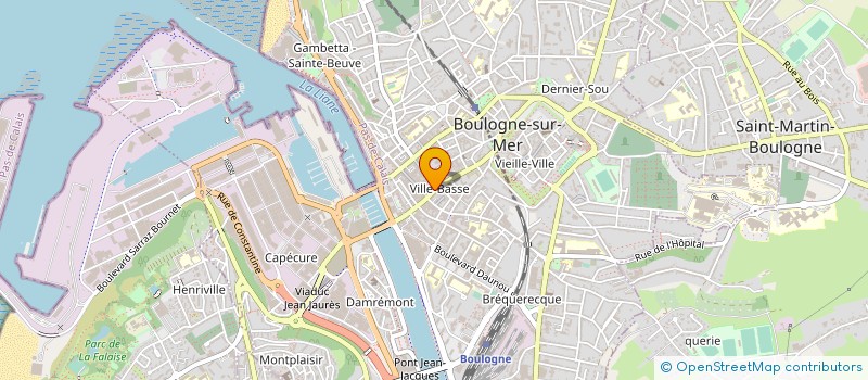 localisation de l'entreprise CAFE MICHEL à BOULOGNE-SUR-MER