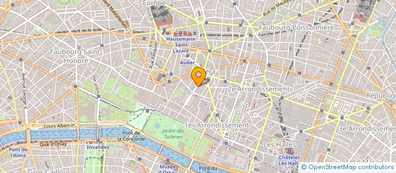 localisation de l'entreprise CAFE MODE ET LUXE à PARIS