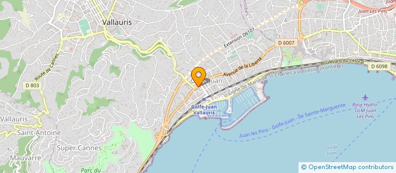 localisation de l'entreprise CAFE MODERNE à VALLAURIS