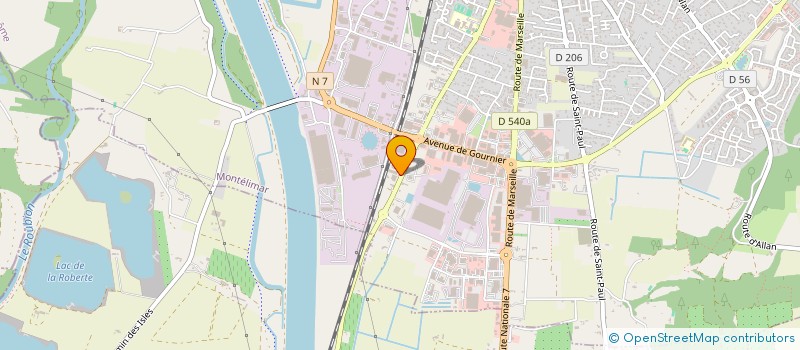 localisation de l'entreprise CAFE O THE  MONTELIMAR