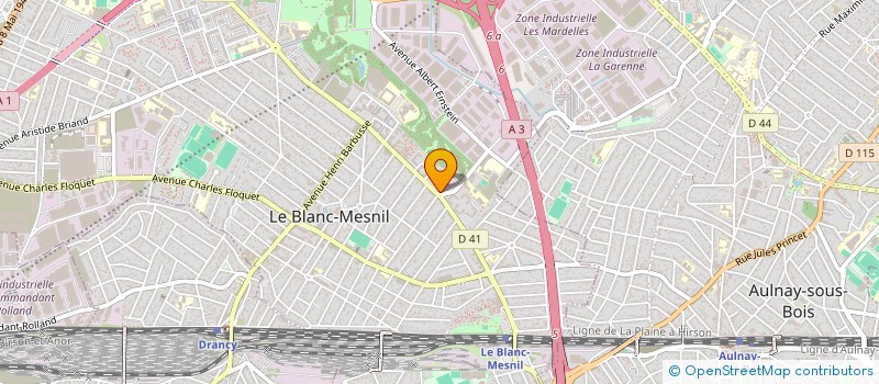 localisation de l'entreprise CAFE PASTEUR à LE BLANC-MESNIL