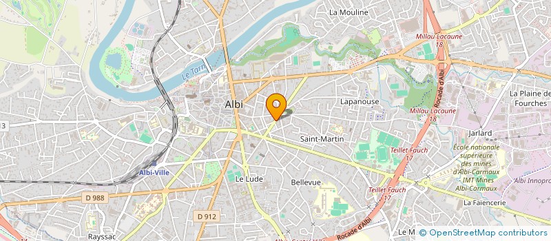 localisation de l'entreprise CAFE PELLOUTIER à ALBI