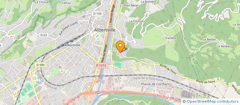 localisation de l'entreprise CAFE PERCHE  ALBERTVILLE