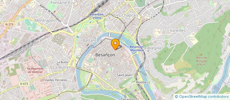 localisation de l'entreprise CAFE POSTE à BESANCON