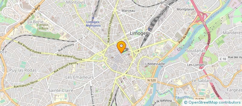 localisation de l'entreprise CAFE REPUBLIQUE LIMOGES à LIMOGES