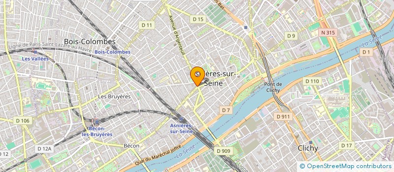 localisation de l'entreprise CAFE RESTAUR SOLEIL LEV à ASNIERES-SUR-SEINE
