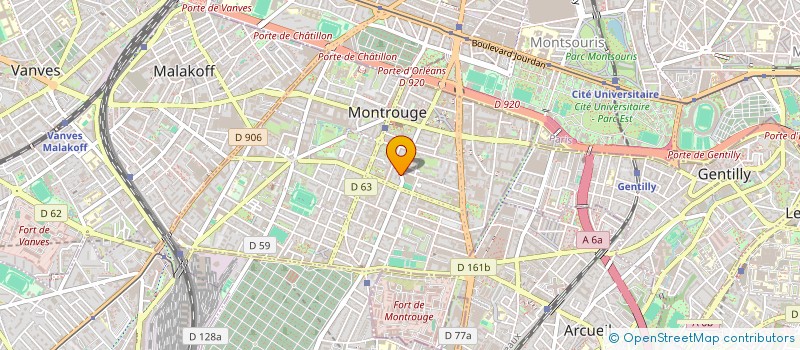 localisation de l'entreprise CAFE-RESTAURANT CULTUREL ET SOLIDAIRE DE MONTROUGE à MONTROUGE