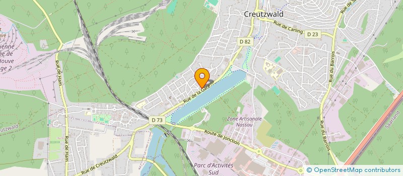 localisation de l'entreprise CAFE RESTAURANT DU NEULAND  CREUTZWALD