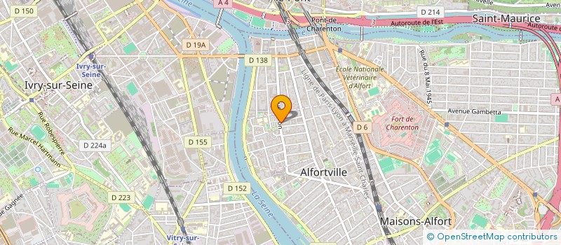 localisation de l'entreprise CAFE RESTAURANT LA TONNELLE  ALFORTVILLE