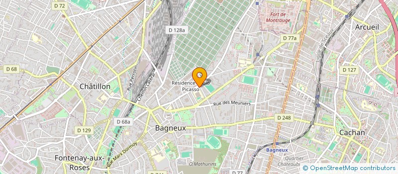 localisation de l'entreprise CAFE RESTAURANT LE PARIS à BAGNEUX