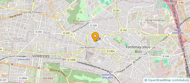 localisation de l'entreprise CAFE RESTAURANT LE STADE à FONTENAY-SOUS-BOIS