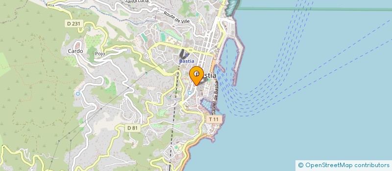 localisation de l'entreprise CAFE RICHE à BASTIA