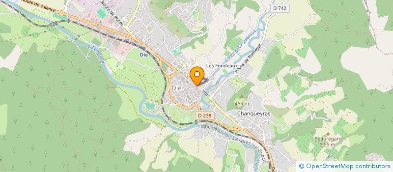 localisation de l'entreprise CAFE SAINT MARCEL  DIE