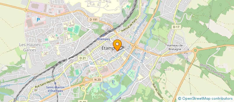 localisation de l'entreprise CAFE SAINTE CROIX à ETAMPES