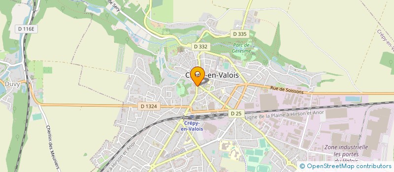 localisation de l'entreprise CAFE SCHATZI  CREPY-EN-VALOIS