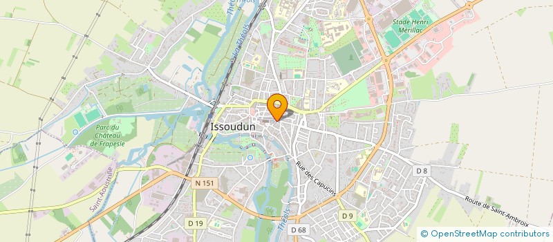 localisation de l'entreprise CAFE SOLEIL à ISSOUDUN