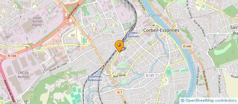 localisation de l'entreprise CAFE SOLEIL  CORBEIL-ESSONNES