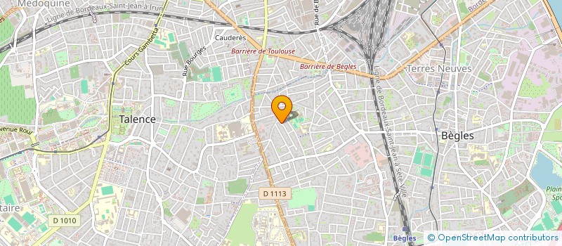 localisation de l'entreprise CAFE SONORE à BEGLES