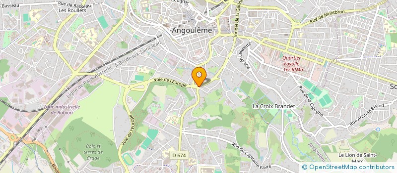 localisation de l'entreprise CAFE THEATRE CHARENTAIS à ANGOULEME