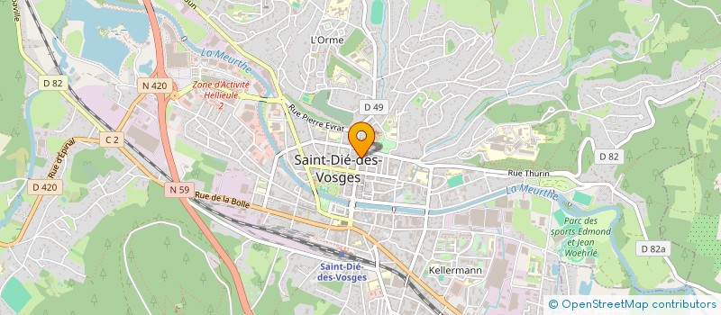 localisation de l'entreprise CAFE THIERS à SAINT-DIE-DES-VOSGES