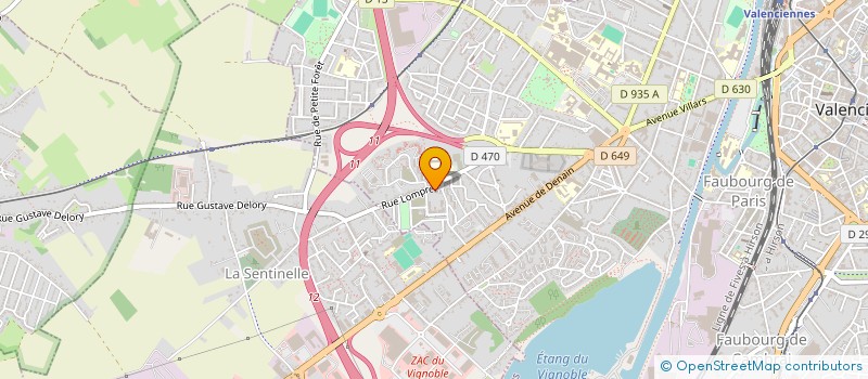 localisation de l'entreprise CAFE VALENCIENNES à VALENCIENNES