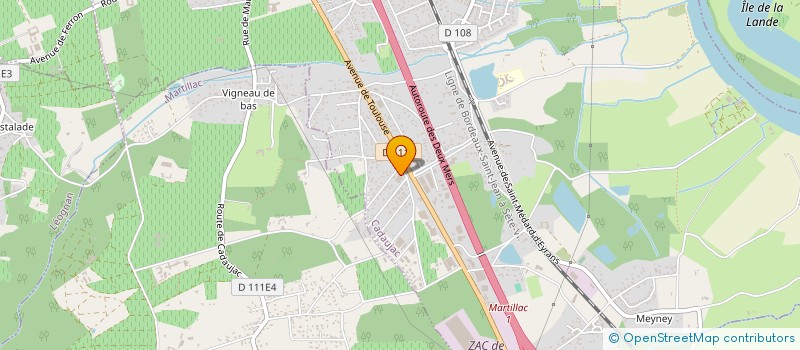 localisation de l'entreprise CAFE VALENTIN  CADAUJAC