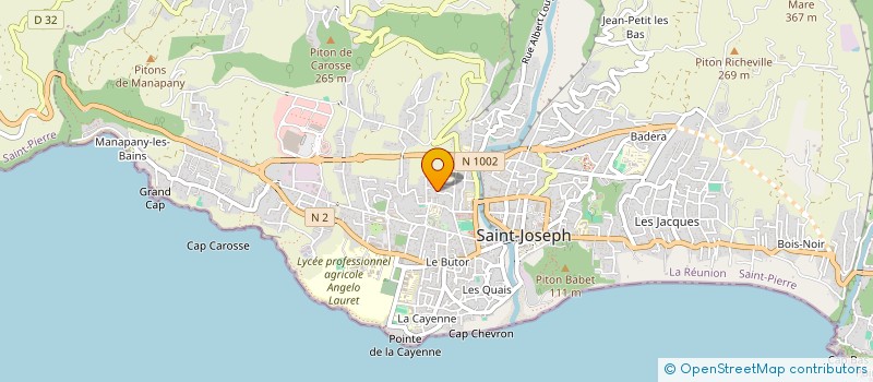 localisation de l'entreprise CAFE-VANILLE à SAINT-JOSEPH