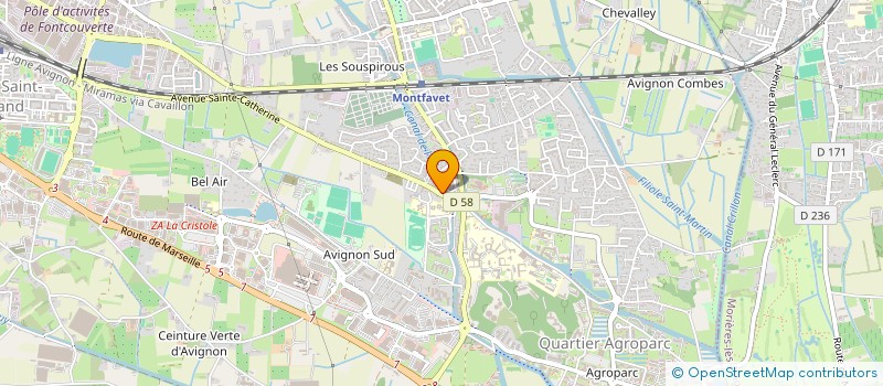localisation de l'entreprise CAFEDIS à AVIGNON