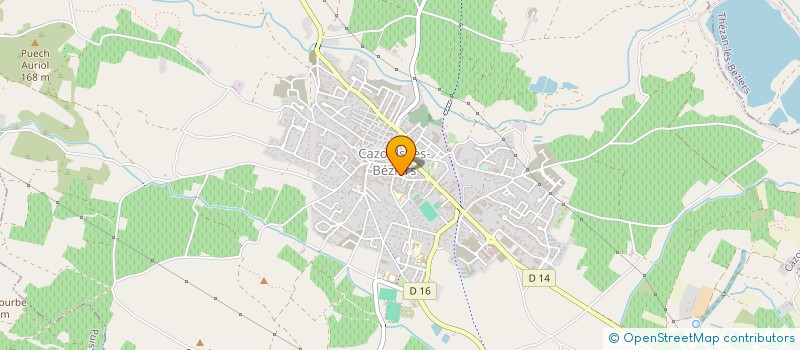 localisation de l'entreprise CAFEIER à CAZOULS-LES-BEZIERS