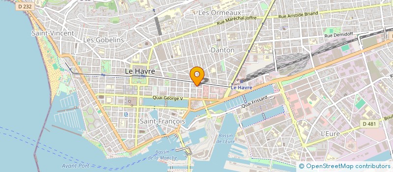 localisation de l'entreprise CAFEOCEANE à LE HAVRE
