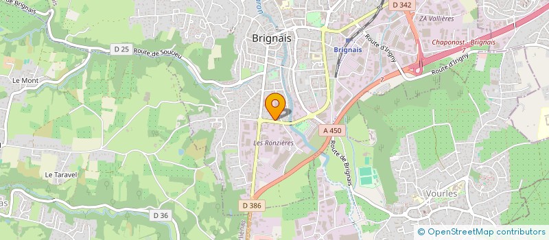 localisation de l'entreprise CAFEONE BARBATI à BRIGNAIS