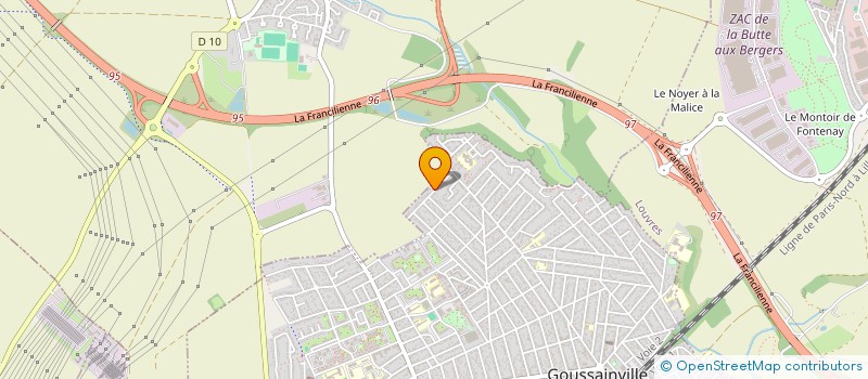 localisation de l'entreprise CAFER BATIMENT  GOUSSAINVILLE