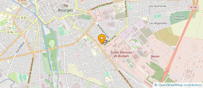 localisation de l'entreprise CAFER INTERNATIONAL à BOURGES