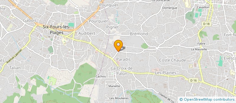 localisation de l'entreprise CAFES 73  TOULON