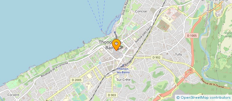 localisation de l'entreprise CAFES BEAL à THONON-LES-BAINS