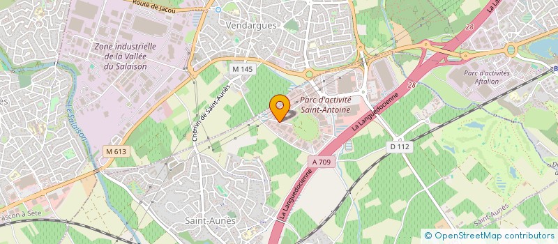 localisation de l'entreprise CAFES BIBAL VENDING à SAINT-AUNES