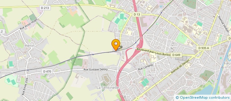 localisation de l'entreprise CAFES - COLLECTIF D'ACTIONS FEDERATRICES D'ENTRAIDE ET DE SOLIDARITE  VALENCIENNES