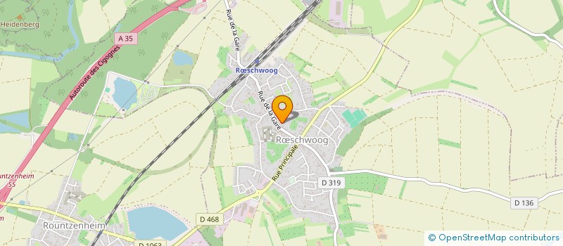 localisation de l'entreprise CAFES EN ALSACE  RSCHWOOG