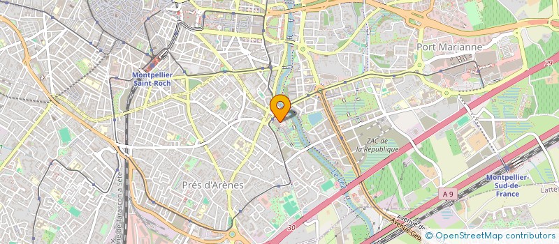 localisation de l'entreprise CAFES & GOURMANDISES à MONTPELLIER